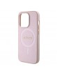 Guess iPhone 15 Pro Case Cover Saffiano MagSafe Pink