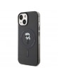 Karl Lagerfeld iPhone 15 Case Cover Ikonik MagSafe Black