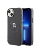 Karl Lagerfeld iPhone 15 Plus Case Cover MagSafe Ikonik Black