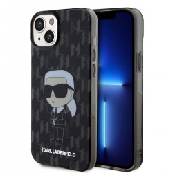 Karl Lagerfeld iPhone 15 Plus Case Cover Monogram Ikonik Black
