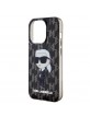 Karl Lagerfeld iPhone 15 Pro Case Cover Monogram Ikonik Black
