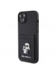 Karl Lagerfeld iPhone 15 14 13 Case SAFFIANO CARDSLOT Black
