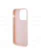 Karl Lagerfeld iPhone 15 Pro Case Cover 3D Rubber Glitter Pink