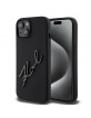 Karl Lagerfeld iPhone 15 14 13 Case KARL SCRIPT Silicone Black