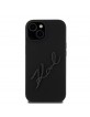 Karl Lagerfeld iPhone 15 14 13 Case KARL SCRIPT Silicone Black