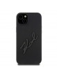 Karl Lagerfeld iPhone 15 Plus 14 Plus Hülle Case Signatur Silikon Schwarz