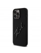 Karl Lagerfeld iPhone 15 Pro Max Case Signature Silicone Black