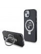 Karl Lagerfeld iPhone 15 14 13 Hülle Case Ring Stand Magsafe Halter K & C Schwarz