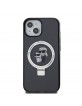 Karl Lagerfeld iPhone 15 14 13 Case Cover Ring Stand Magsafe Holder K & C Black