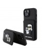 Karl Lagerfeld iPhone 15 14 13 Hülle Case Cardslot Stand K & C Schwarz