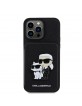 Karl Lagerfeld iPhone 15 Pro Max Case Cardslot Stand K & C Black