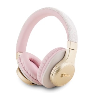 Guess Bluetooth 5.3 Over Ear Kopfhörer 4G Script Rosa Pink