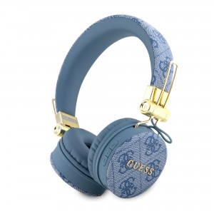 Guess Bluetooth 5.3 Over Ear Kopfhörer 4G Metal Logo Blau