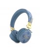 Guess Bluetooth 5.3 Over Ear Headphones 4G Metal Logo Blue