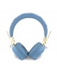 Guess Bluetooth 5.3 Over Ear Headphones 4G Metal Logo Blue