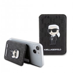 Karl Lagerfeld Magsafe Wallet Card Slot Stand Ikonik Black
