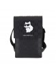 Karl Lagerfeld Smartphone Bag Saffiano Choupette Monogram Black