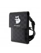 Karl Lagerfeld Smartphone Bag Saffiano Choupette Monogram Black