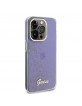 Guess iPhone 15 Pro Case Cover Mirror Disco Faceted Purple