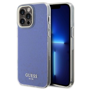 Guess iPhone 15 Pro Max Hülle Case Cover Mirror Disco Faceted Violett