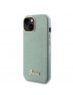 Guess iPhone 15 Case Cover Glitter Glossy Script Green