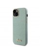 Guess iPhone 15 Plus Case Cover Glossy Script Glitter Green