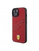 Ferrari iPhone 15 Hülle Case Cover Perforated SF Rot