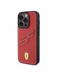 Ferrari iPhone 15 Pro Hülle Case Cover Perforated SF Rot