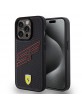 Ferrari iPhone 15 Pro Case Cover Perforated SF Black