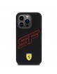 Ferrari iPhone 15 Pro Hülle Case Cover Perforated SF Schwarz