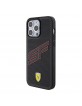 Ferrari iPhone 15 Pro Max Case Cover Perforated SF Black