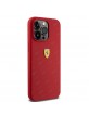 Ferrari iPhone 15 Pro Max Hülle Case Cover Silikon All Over SF Rot