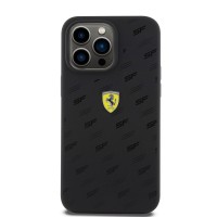 Ferrari iPhone 15 Pro Max Case Cover Silicone All Over SF Black