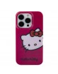 Hello Kitty iPhone 15 Pro Hülle Case Cover Kitty Kopf Rosa Pink