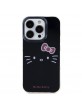 Hello Kitty iPhone 14 Pro Hülle Case Cover Kitty Gesicht Schwarz