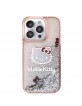 Hello Kitty iPhone 15 Pro Case Cover Liquid Glitter Charms Pink