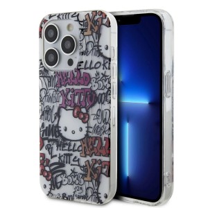 Hello Kitty iPhone 15 Pro Max Case Cover Graffiti Tags White