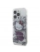 Hello Kitty iPhone 14 Pro Hülle Case Cover Graffiti Kitty auf Ziegelsteinen Weiß