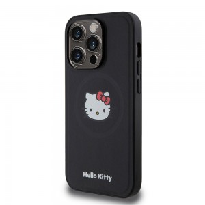Hello Kitty iPhone 15 Pro Hülle Case Magsafe Kitty Head Schwarz