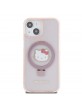 Hello Kitty iPhone 15 14 13 Hülle Case Ring Stand MagSafe Rosa Pink