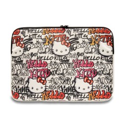 Hello Kitty Notebook Laptop Tablet Case Cover 14" Graffiti Beige