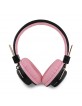 Hello Kitty On Ear Headphones Metal Logo Bluetooth 5.3 Pink