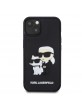 Karl Lagerfeld iPhone 15 Case Silicone Karl Choupette 3D Black