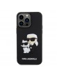 Karl Lagerfeld iPhone 15 Pro Max Case Silicone Karl Choupette 3D Black