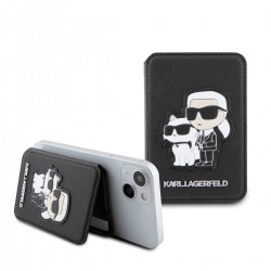 Karl Lagerfeld Magsafe Wallet Card Slot Stand Karl Choupette Black