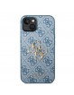 Guess iPhone 15 Plus Case Cover 4G Big Metal Logo Blue