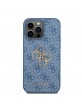Guess iPhone 15 Pro Max Hülle Case Cover 4G Big Metal Logo Blau