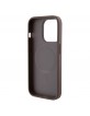 Guess iPhone 15 Pro Case Cover MagSafe 4G Stripe Brown