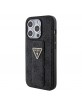 Guess iPhone 15 Pro Case Grip Stand Strass Diamond Gray