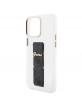 Guess iPhone 15 Pro Case Grip Stand Metal 4G Cover Transparent